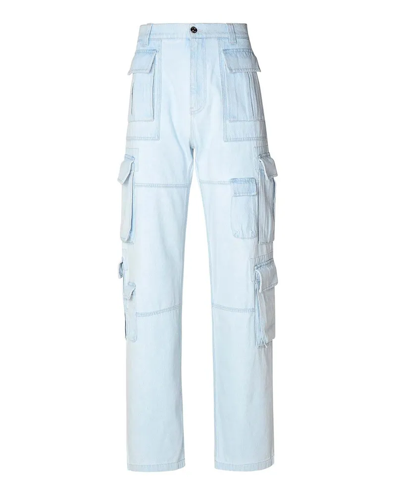 Versace Straight Leg Jeans - Hellblau Hellblau