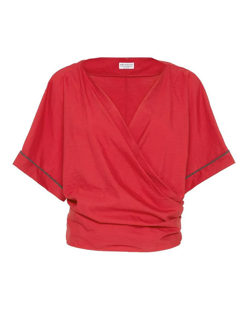 Brunello Cucinelli Bluse - Rot Rot