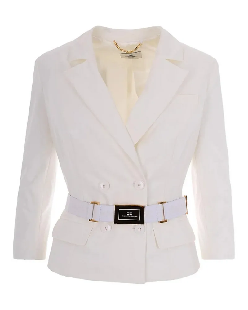 Elisabetta Franchi Blazer - Weiß Weiß