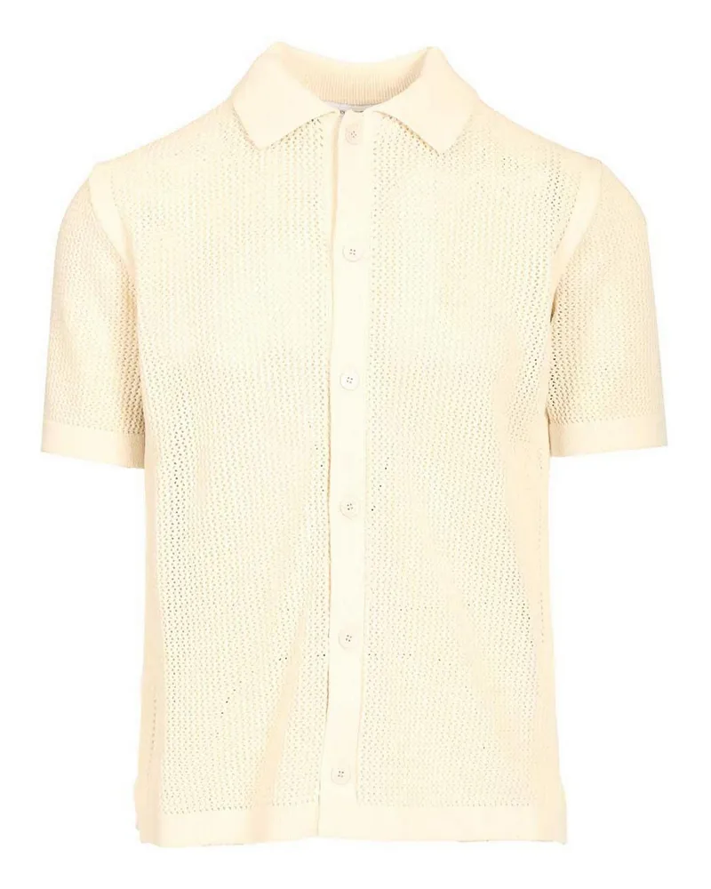 Kitsuné Cardigan - Weiß Weiß