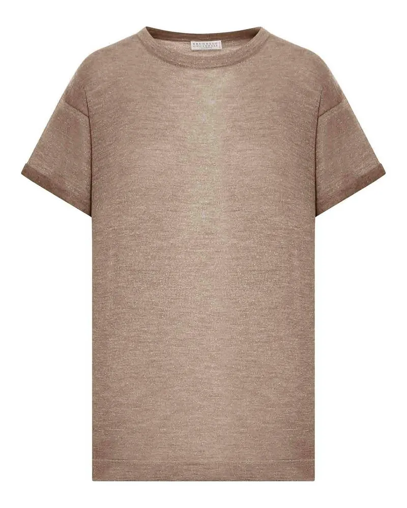 Brunello Cucinelli Rundhalspullover - Nude Nude