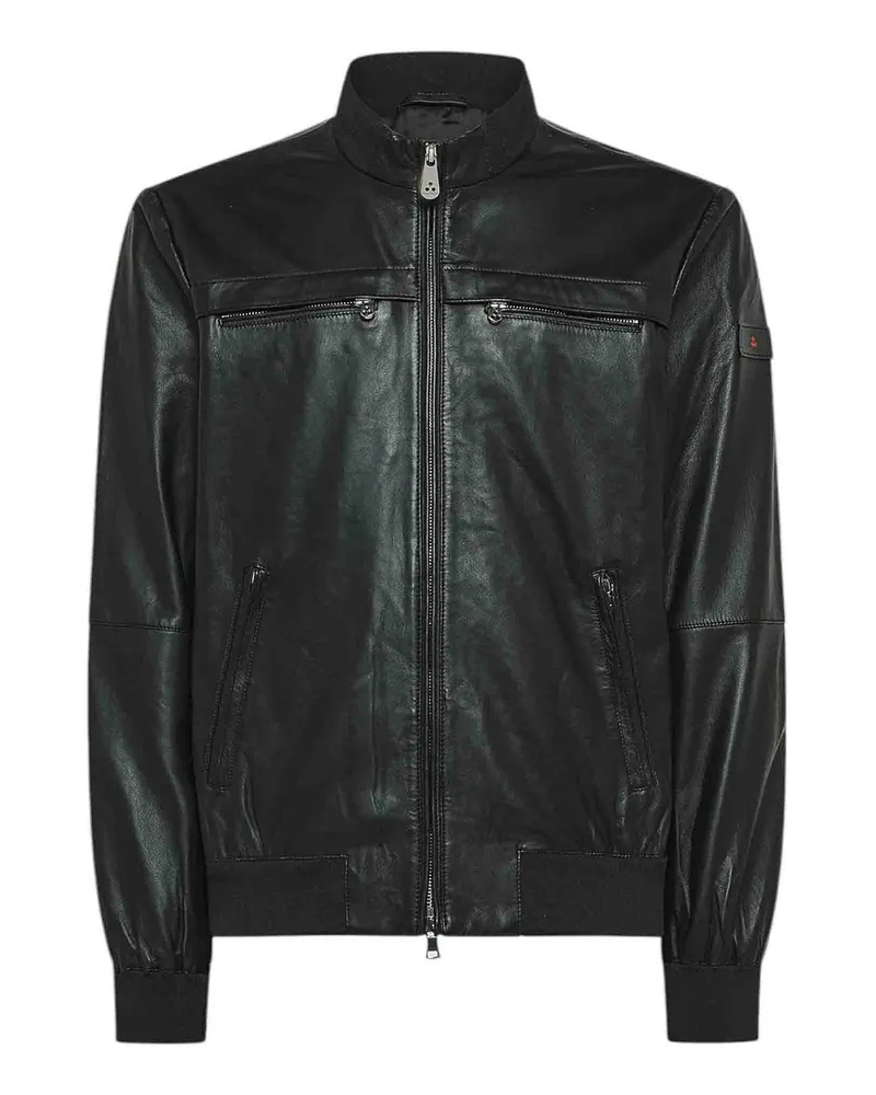 Peuterey Lederjacke - Schwarz Schwarz