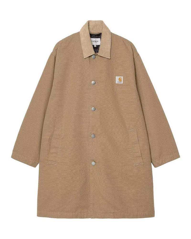 Carhartt WIP Knielanger Mantel - Braun Braun