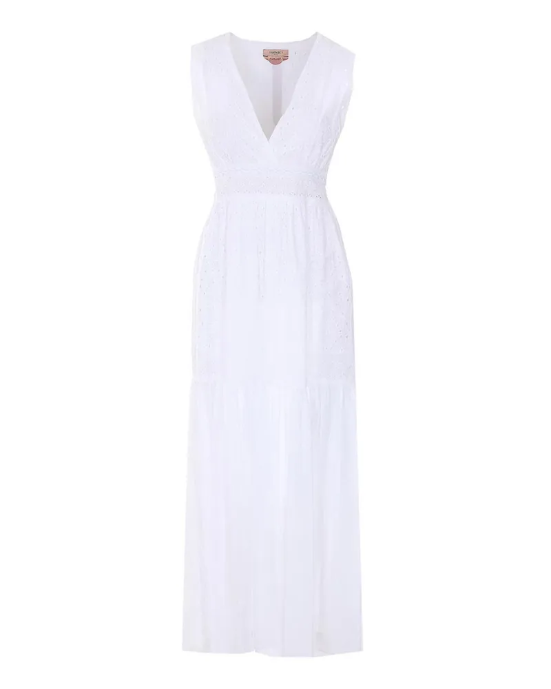 Twin-Set Maxikleid - Weiß Weiß