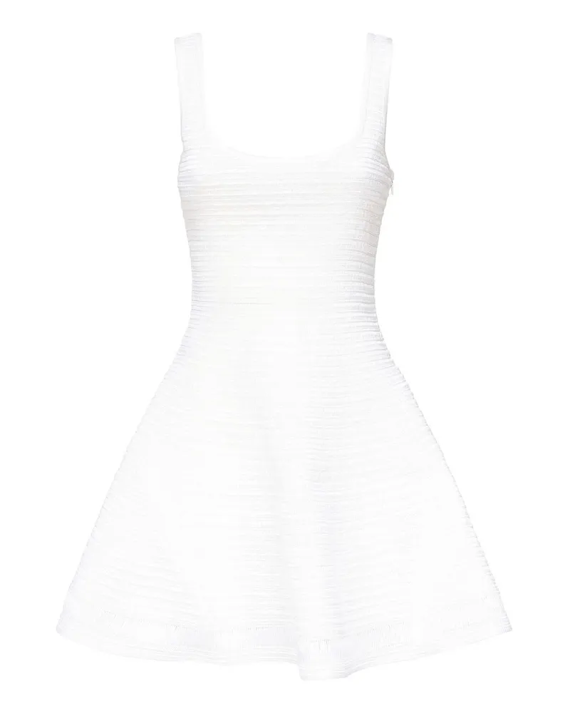 Alaïa Knielanges Kleid - Weiß Weiß
