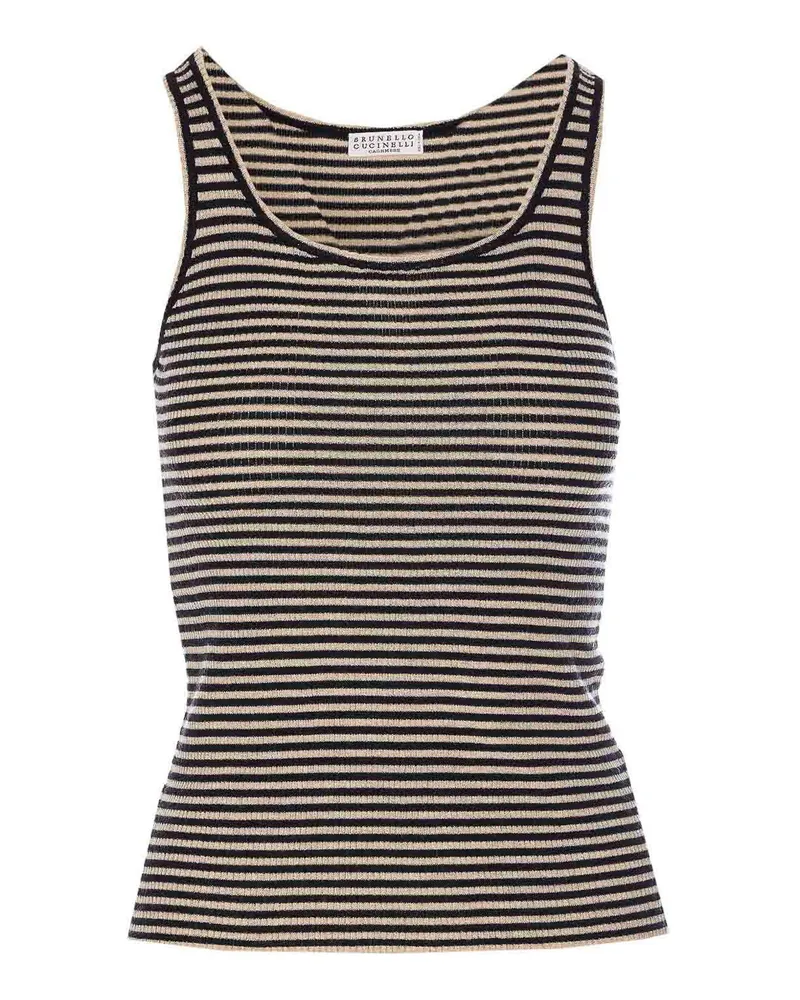 Brunello Cucinelli Top - Schwarz Schwarz