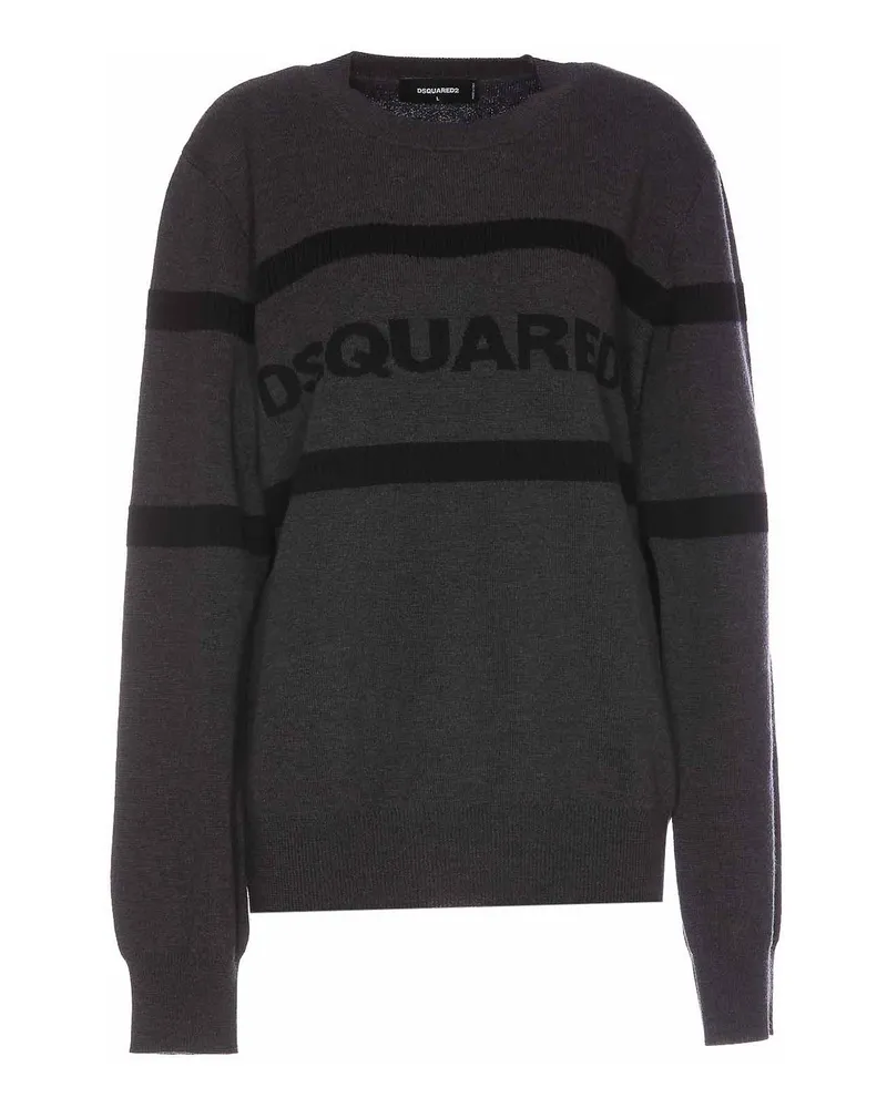 Dsquared2 Rundhalspullover - Schwarz Schwarz