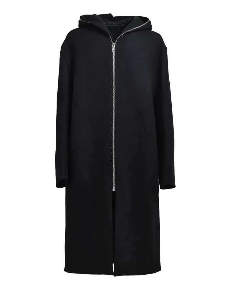 Rick Owens Langer Mantel - Schwarz Schwarz