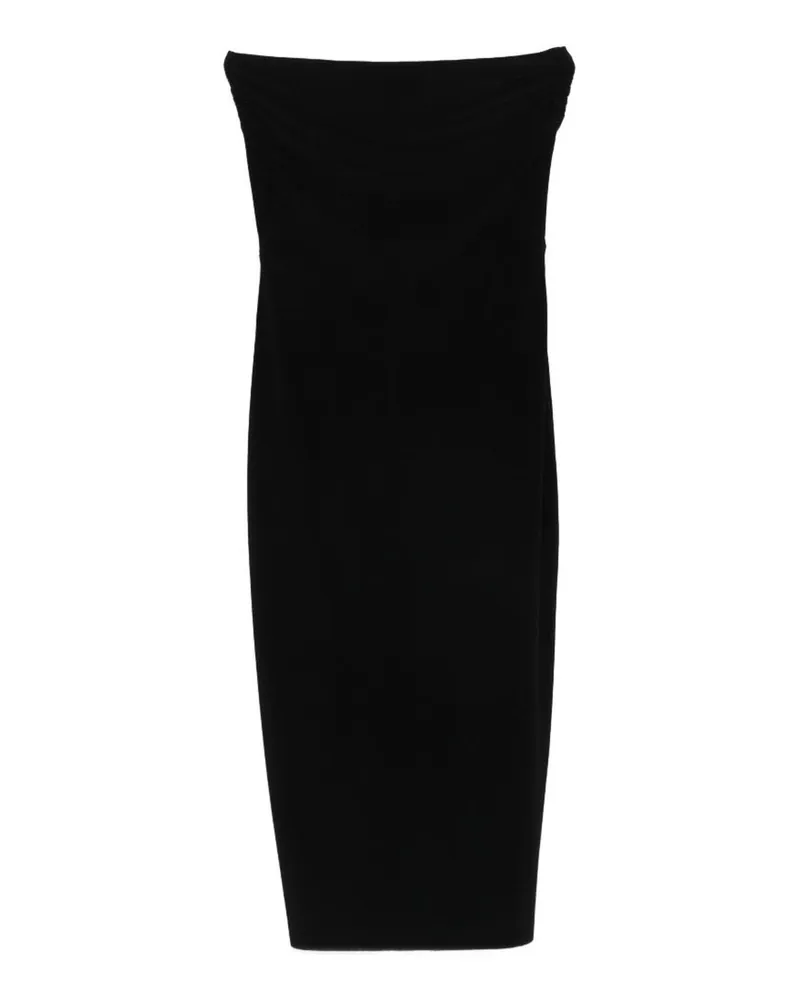 Norma Kamali Knielanges Kleid - Schwarz Schwarz