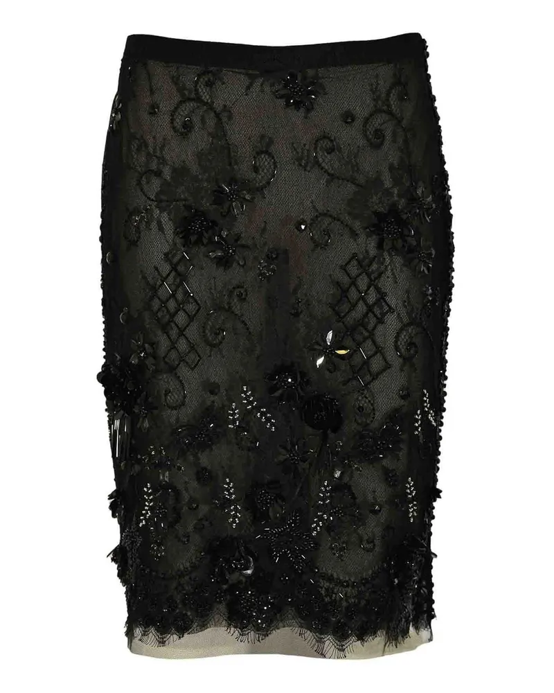 Semicouture Midirock - Schwarz Schwarz