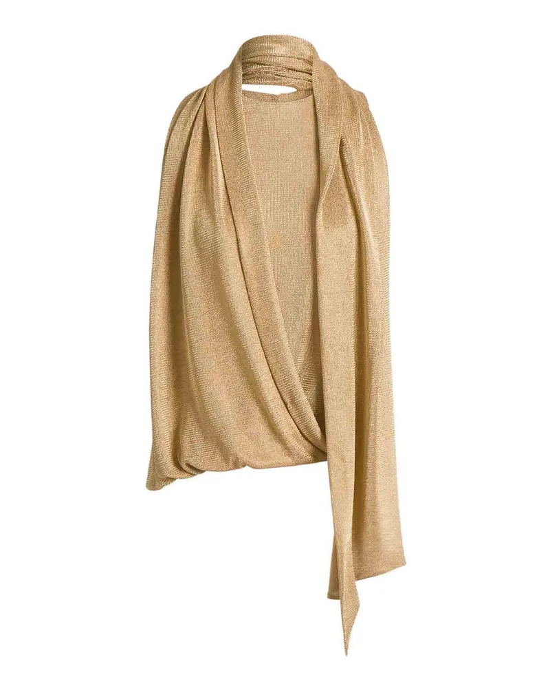 Alberta Ferretti Top - Gold Gold