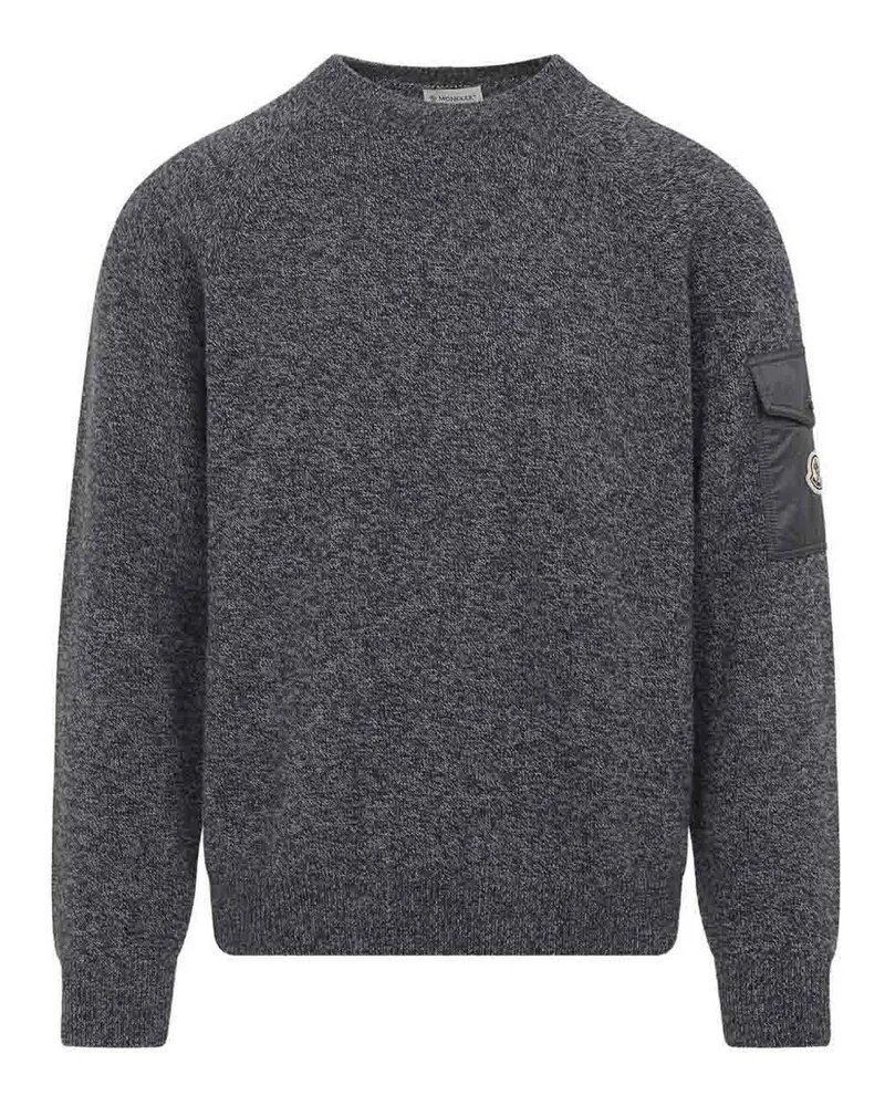 Moncler Rundhalspullover - Schwarz Grau