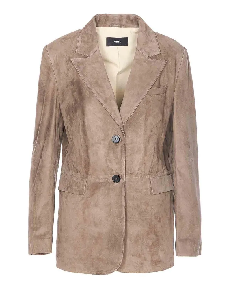 Arma Lederjacke - Beige Beige