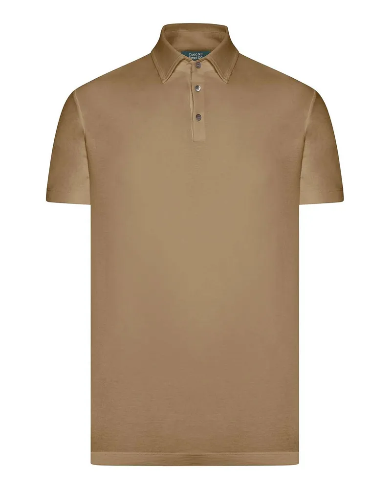 Zanone Poloshirt - Nude Nude