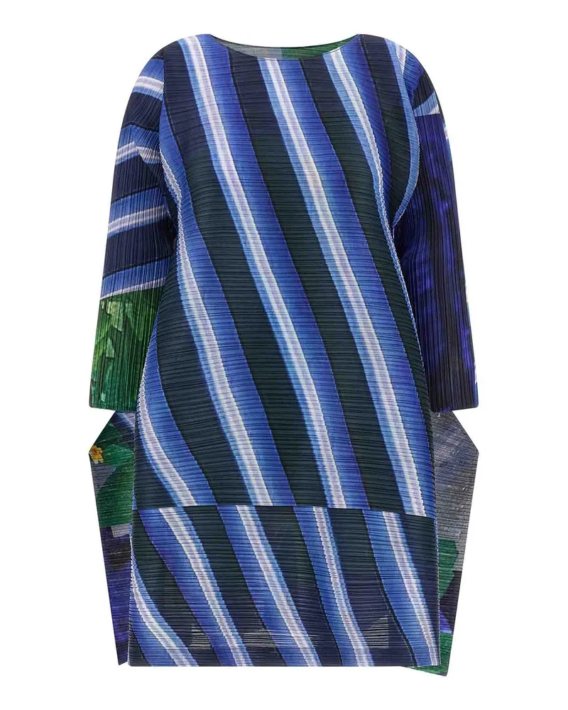 Issey Miyake Knielanges Kleid - Blau Blau
