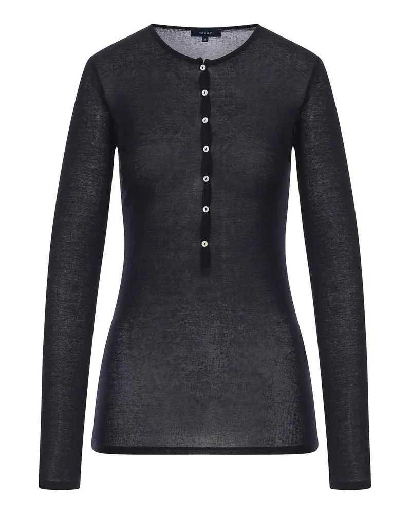 Soeur Rundhalspullover - Schwarz Schwarz