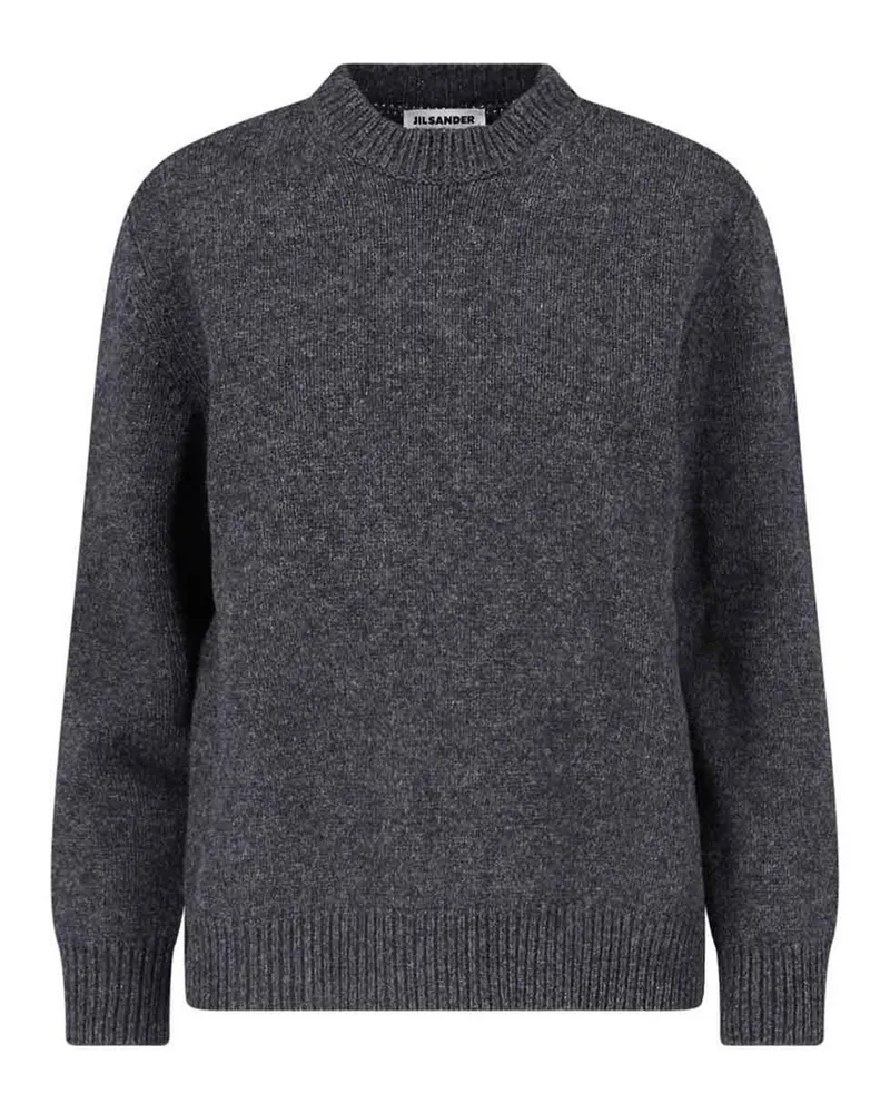 Jil Sander Rundhalspullover - Grau Grau