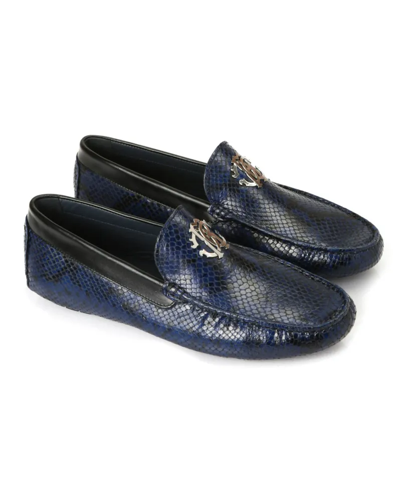 Roberto Cavalli Mokassins/Slippers - Dunkelblau Dunkelblau