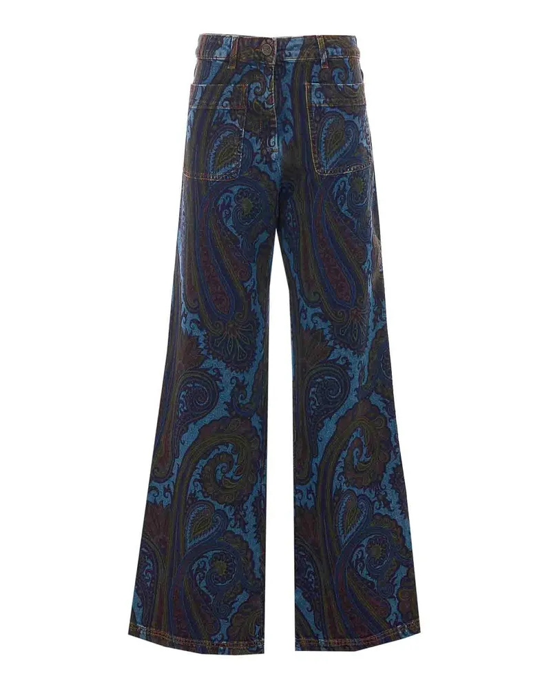 Etro Straight Leg Jeans - Blau Blau