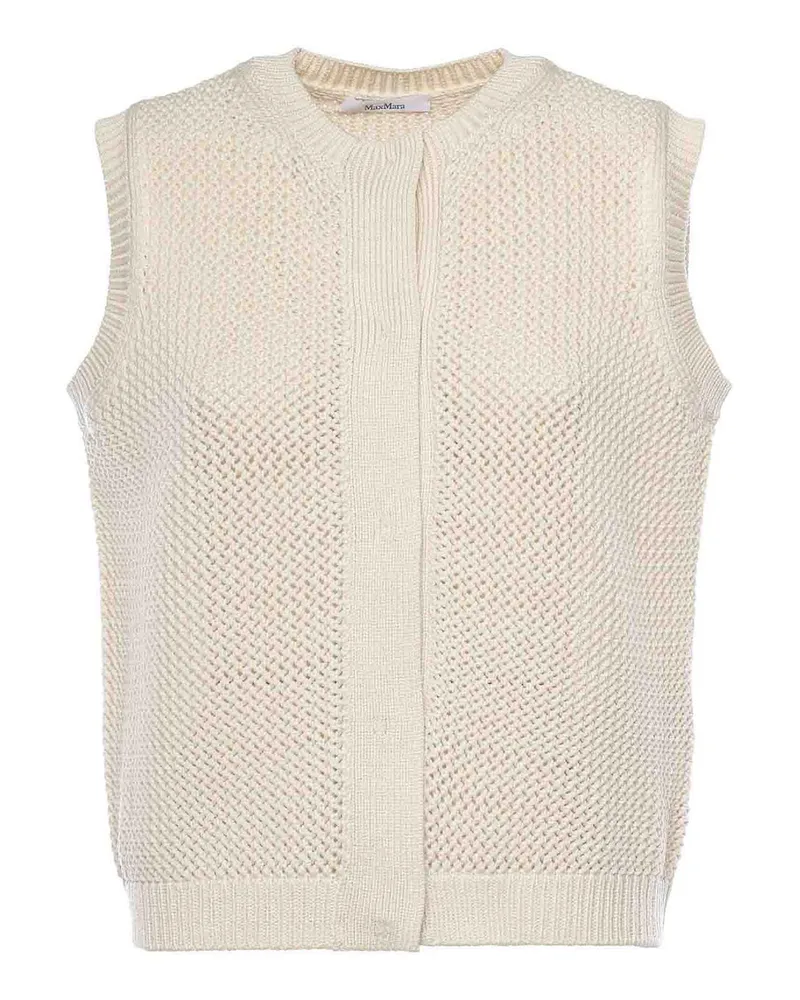 Max Mara Top - Weiß Weiß