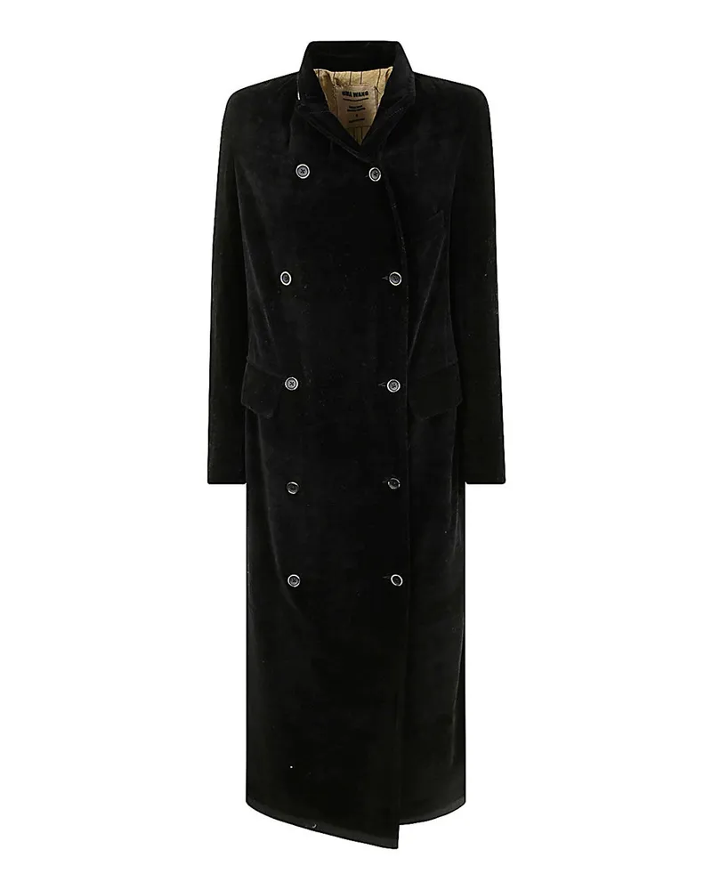 Uma Wang Kurzer Mantel - Schwarz Schwarz