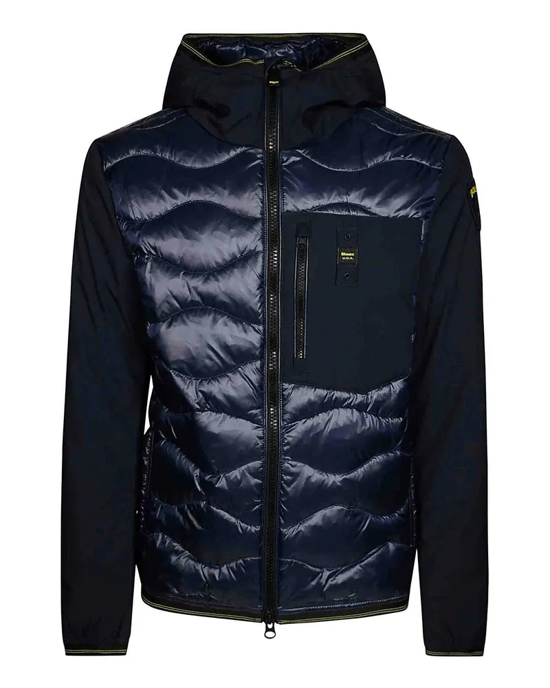 Blauer Daunenjacke - Blau Blau