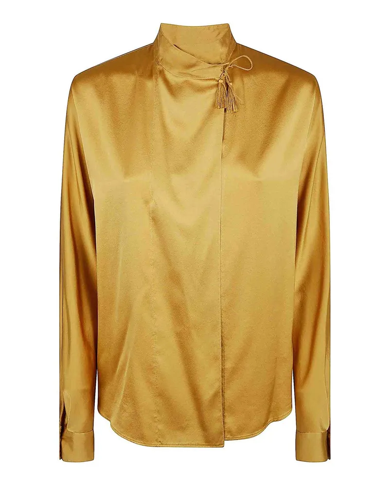 forte_forte Hemd - Silber Silber