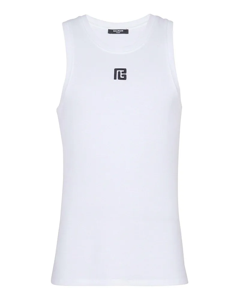 Balmain Top - Weiß Weiß