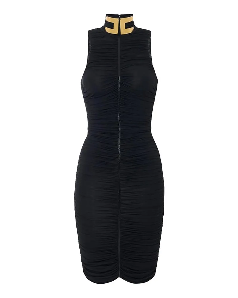 Elisabetta Franchi Maxikleid - Schwarz Schwarz