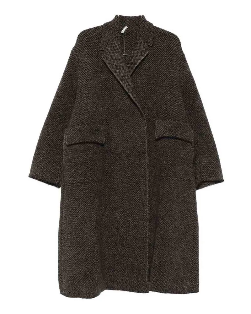 Boboutic Knielanger Mantel - Braun Braun