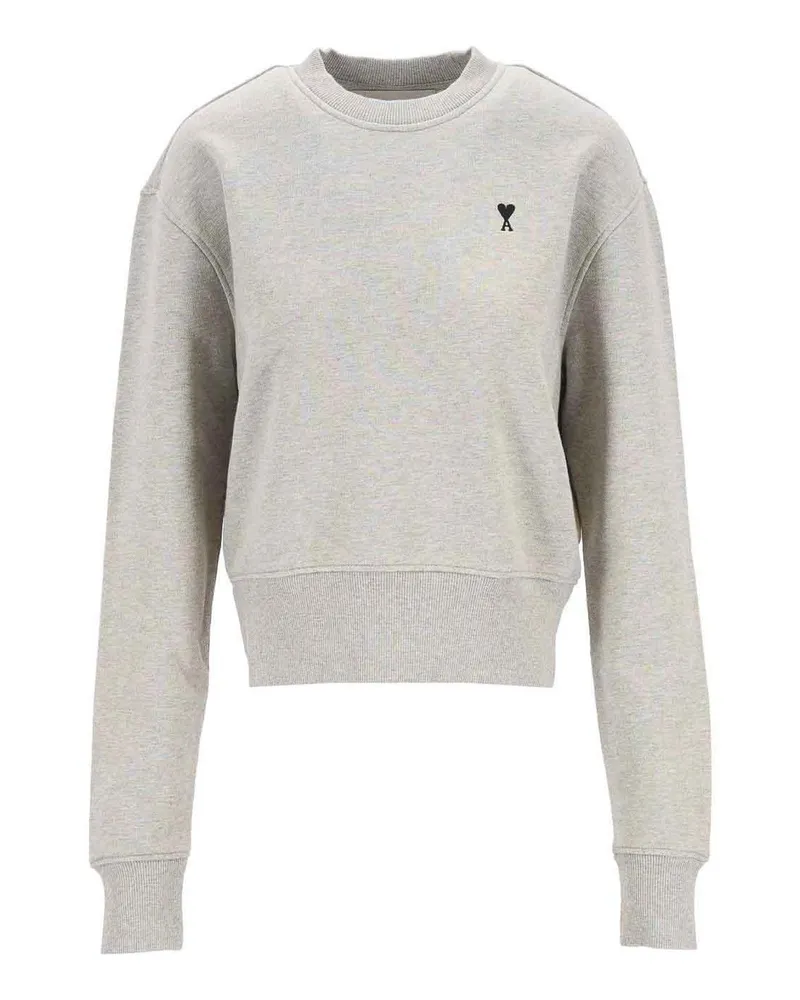 AMI Paris Rundhalspullover - Grau Grau