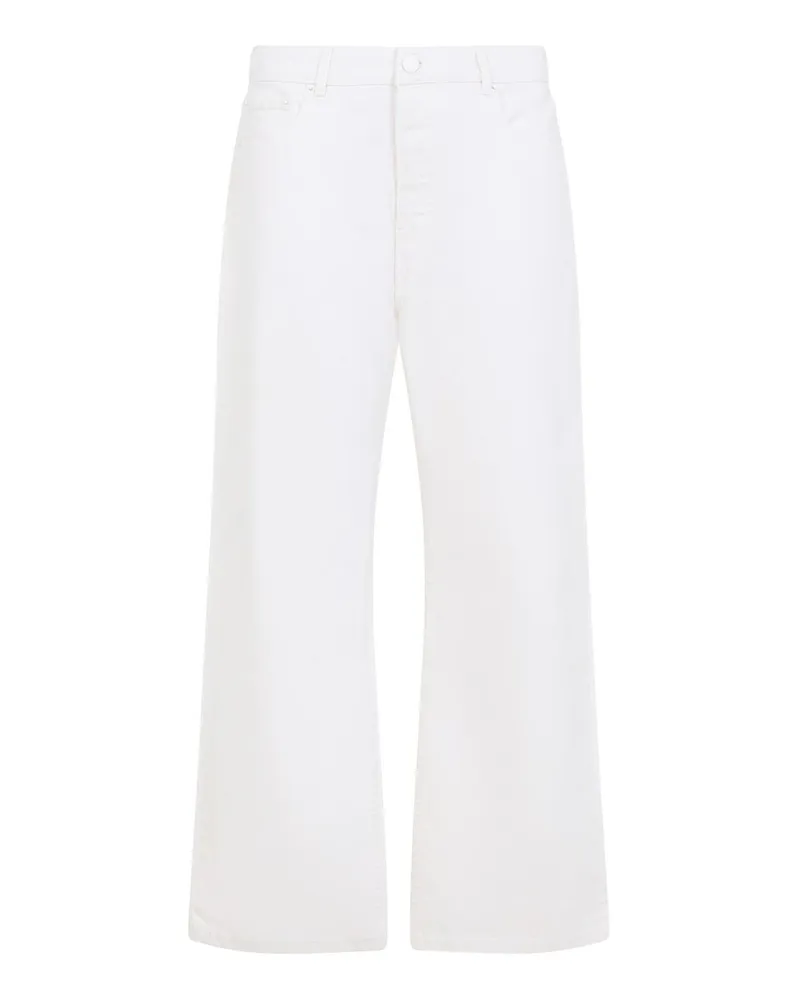 AMI Paris Straight Leg Jeans - Weiß Weiß