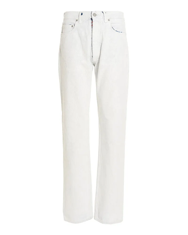 Maison Margiela Straight Leg Jeans - Weiß Weiß