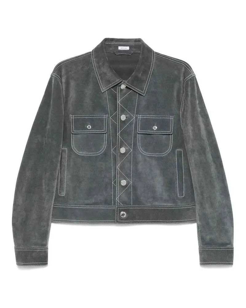 Thom Browne Knielanger Mantel - Silber Silber