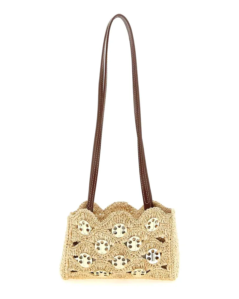 Paco Rabanne Schultertasche - Beige Beige