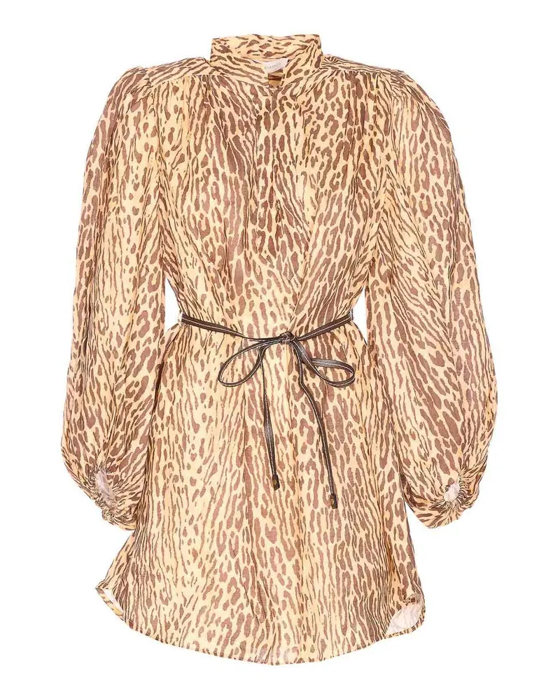 Zimmermann Knielanges Kleid - Braun Braun