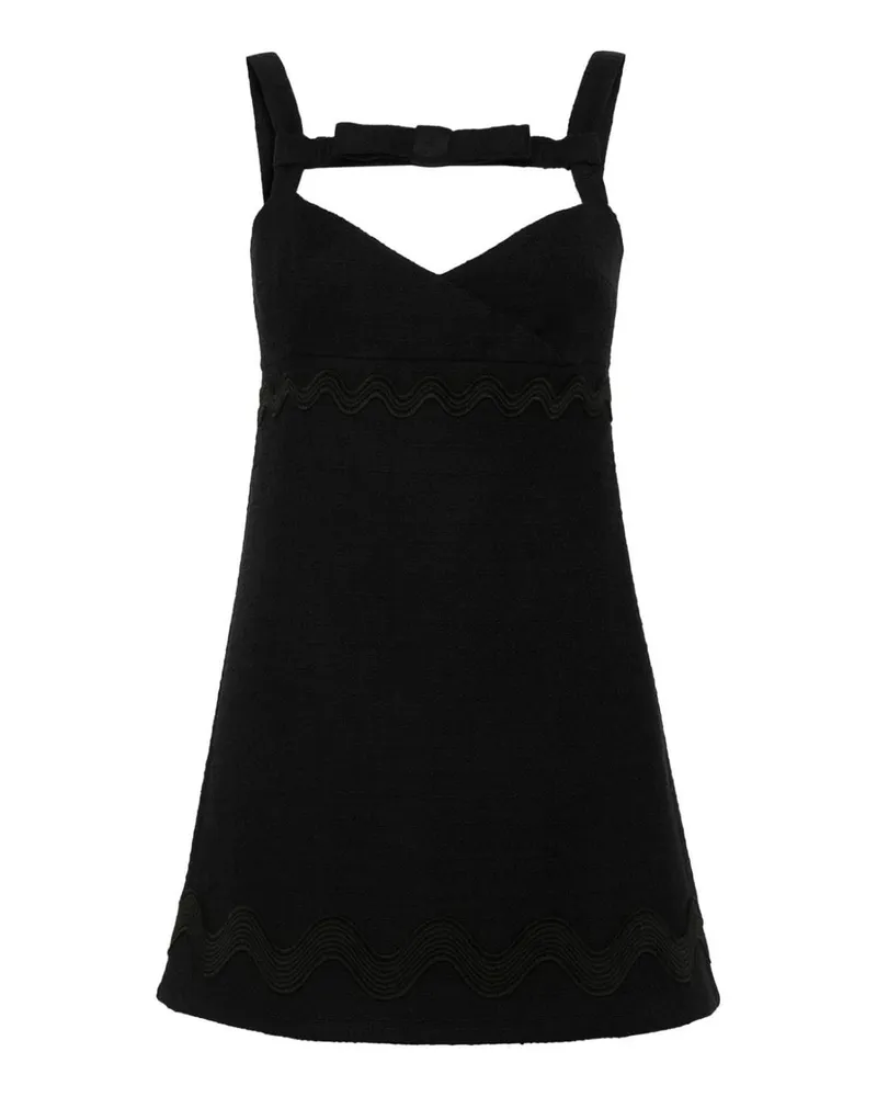 Patou Knielanges Kleid - Schwarz Schwarz