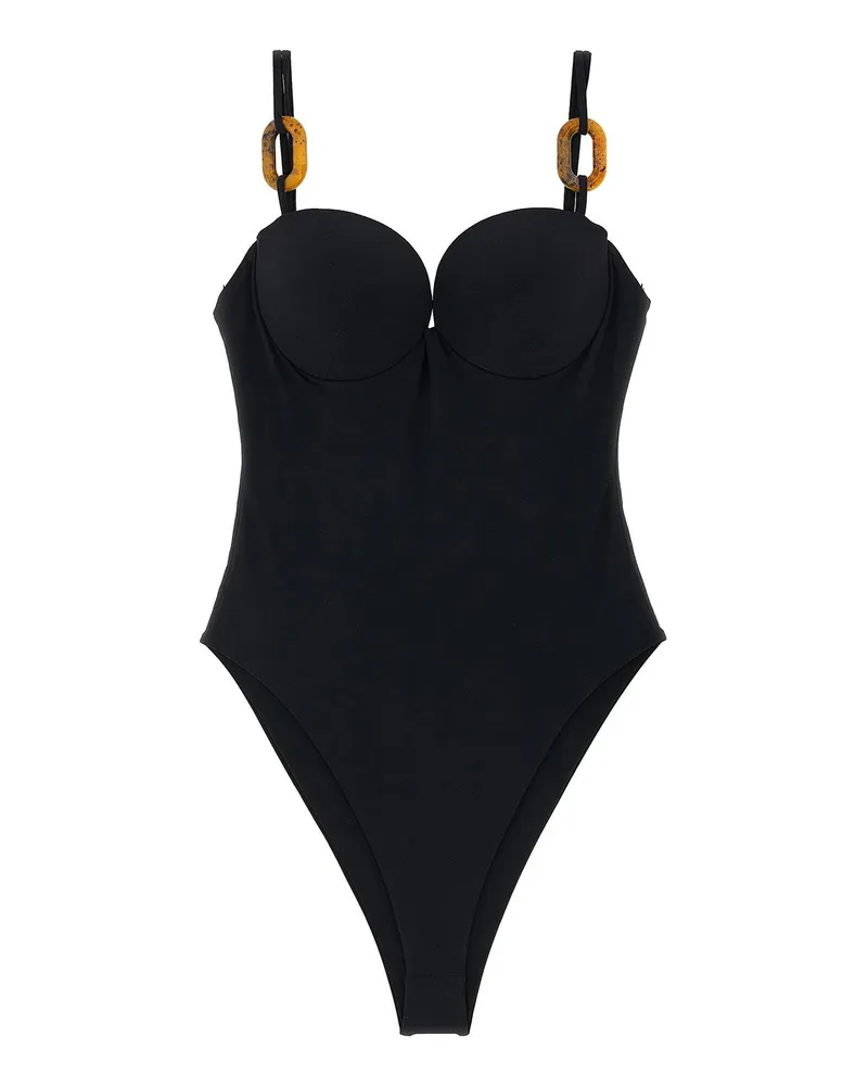 Magda Butrym Badeanzug - Schwarz Schwarz