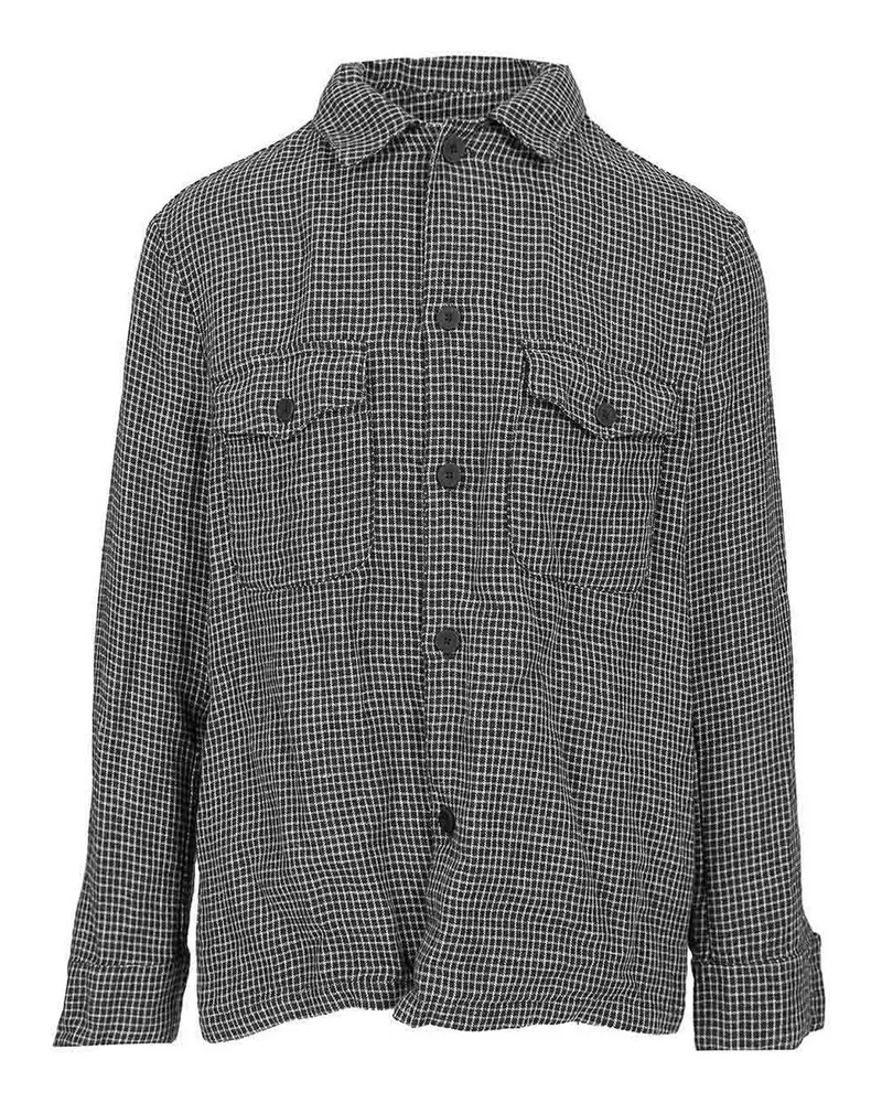 Original Vintage Style Hemd - Blau Blau