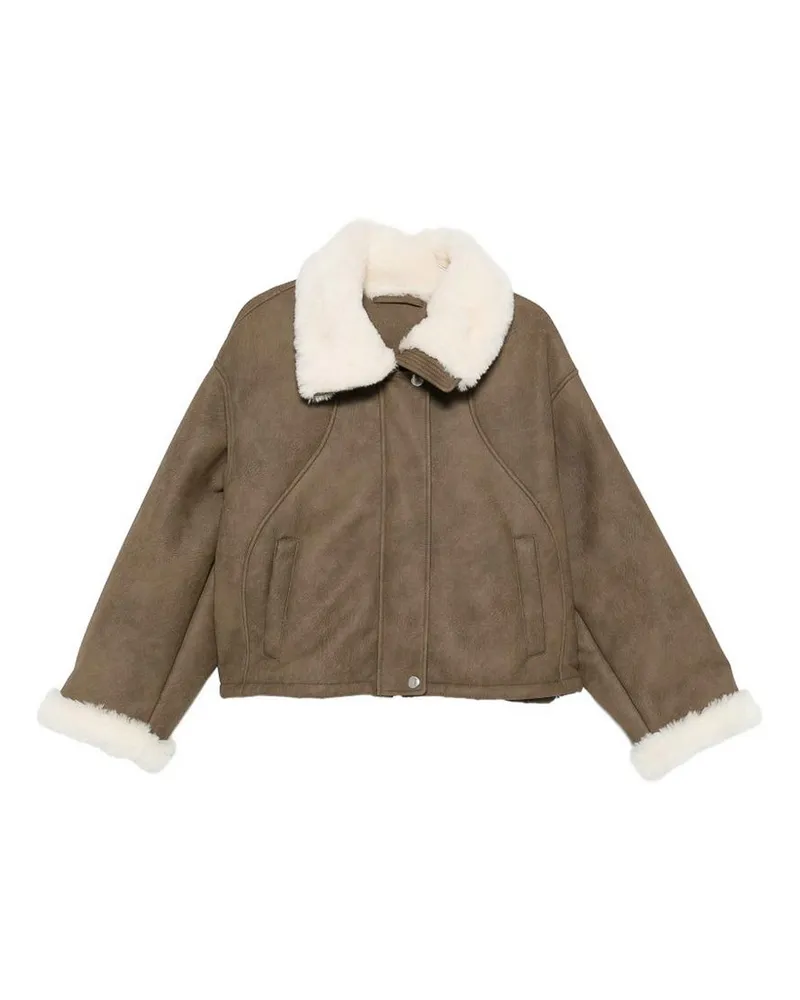 STAND Lederjacke - Braun Braun