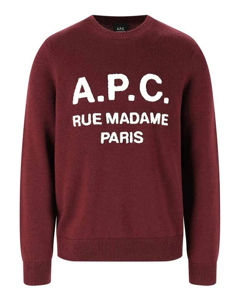 A.P.C. A. P.C. Rundhalspullover - Rot Rot