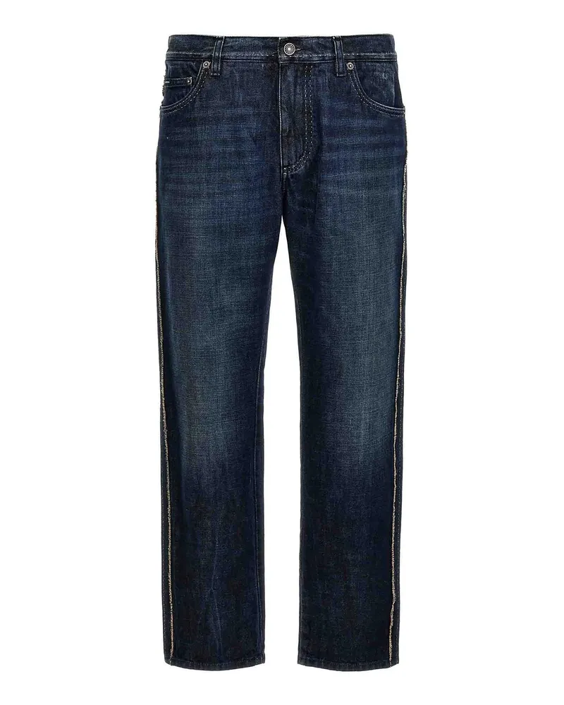Dolce & Gabbana Straight Leg Jeans - Blau Blau