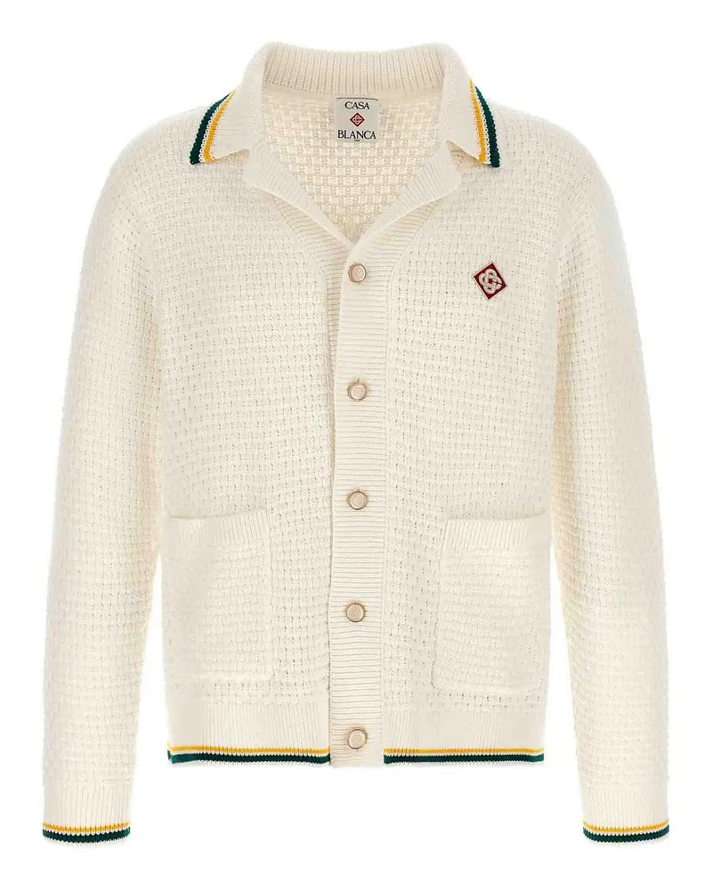 Casablanca Paris Cardigan - Weiß Weiß