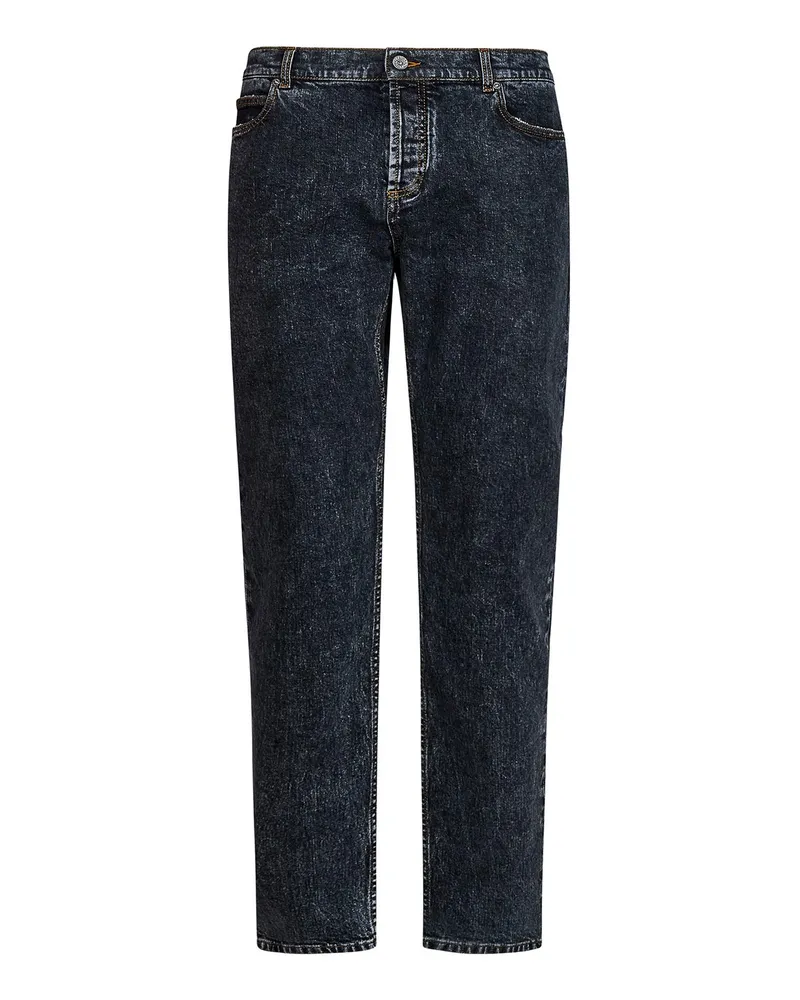 Balmain Straight Leg Jeans - Schwarz Schwarz