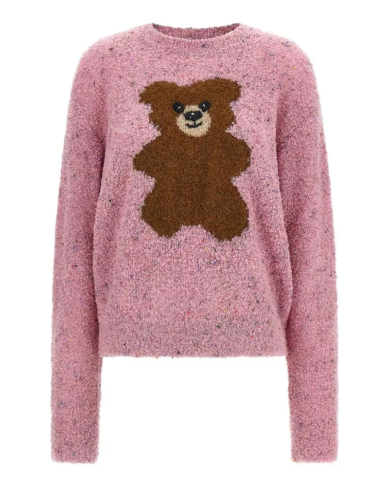 Moschino Rundhalspullover - Rosa Nude