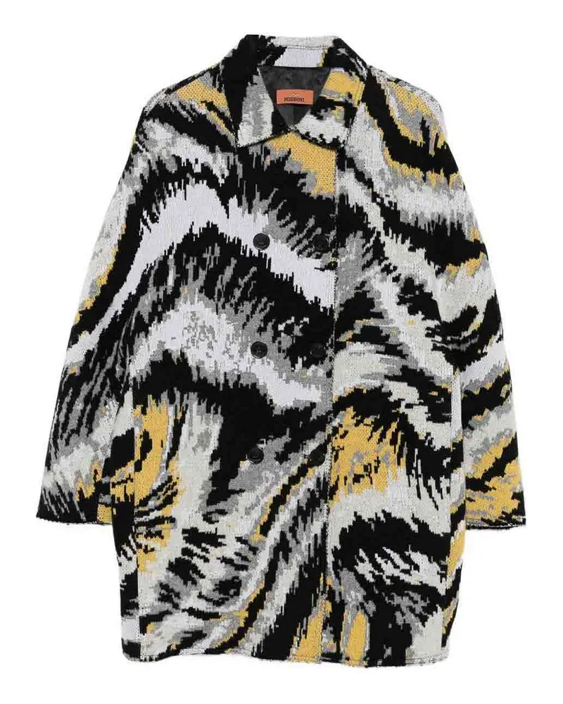Missoni Kurzer Mantel - Schwarz Schwarz