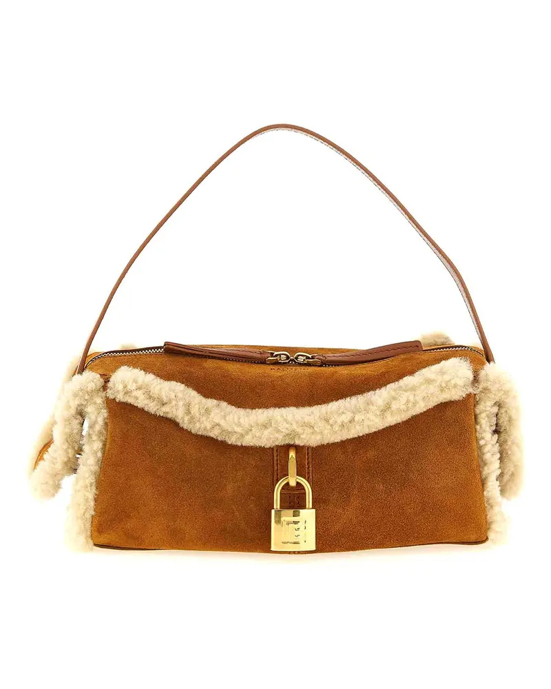 Balmain Schultertasche - Braun Braun