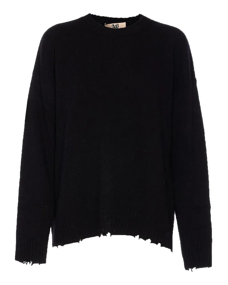 Aniye By Rundhalspullover - Schwarz Schwarz