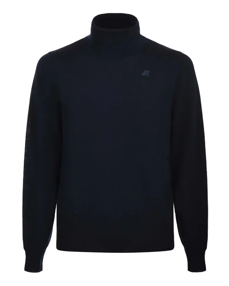 K-Way Rollkragenpullover - Blau Blau