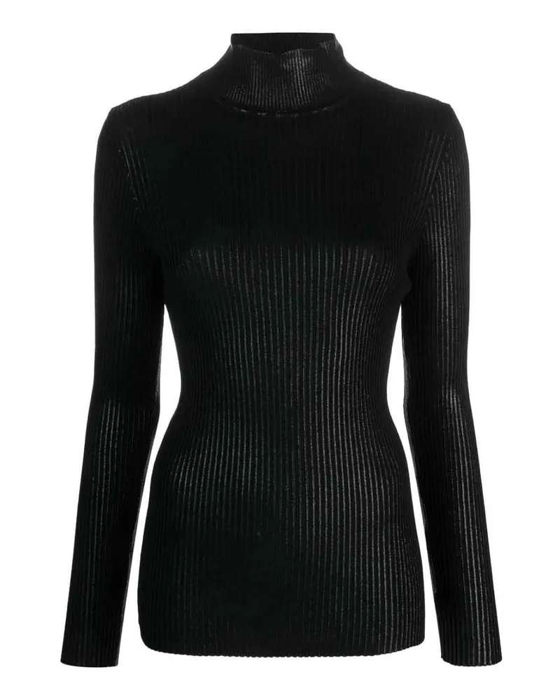 Alberta Ferretti U-Boot-Pullover - Schwarz Schwarz